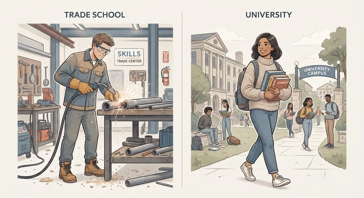 Trade School vs. Four-Year College: A Financial and Career Lens